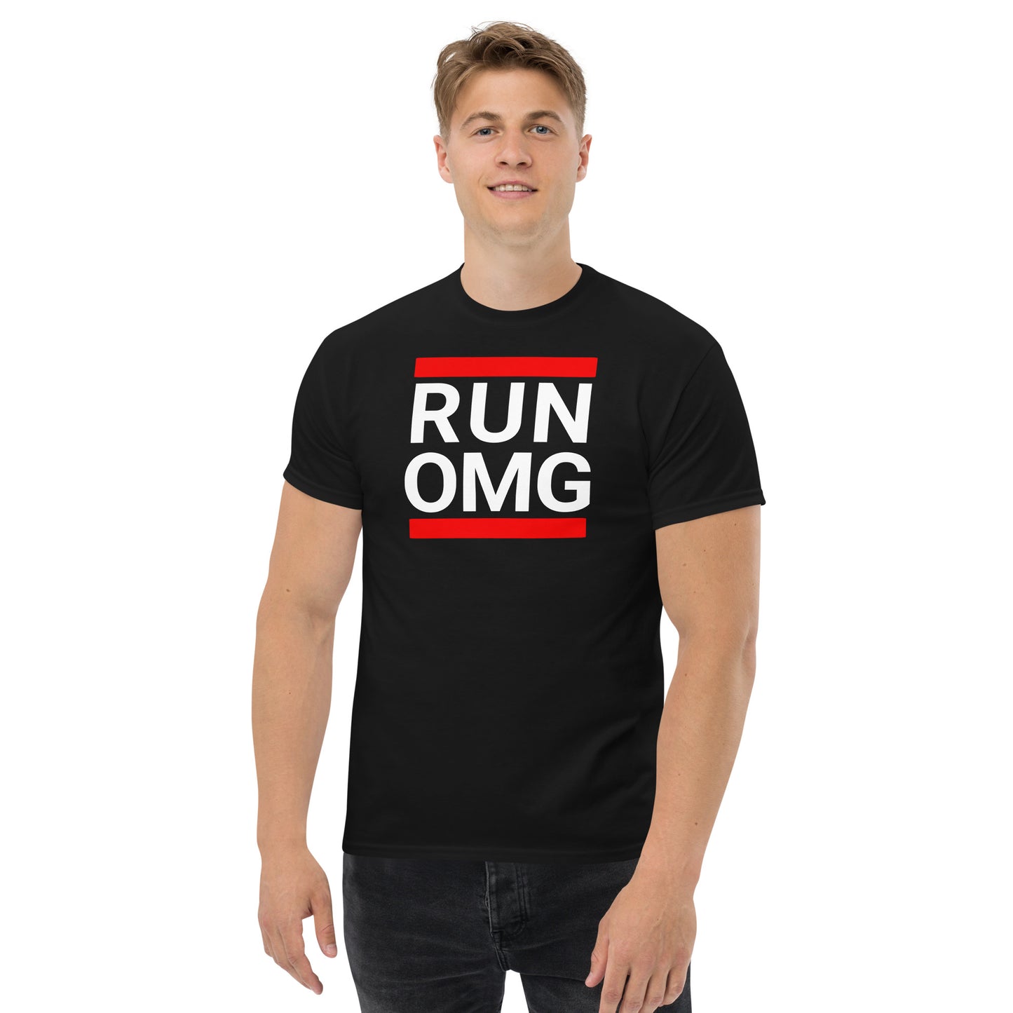 Run OMG - Men's classic tee in vintage Hip Hop Style made famous by Run DMC