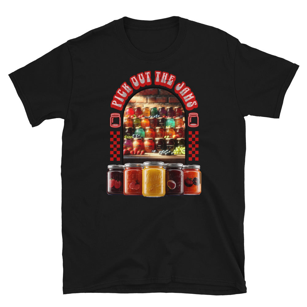 Misheard Song Lyric: Pick Out the Jams Short-Sleeve Unisex T-Shirt in Vintage Style
