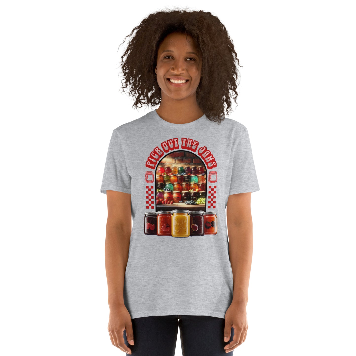 Misheard Song Lyric: Pick Out the Jams Short-Sleeve Unisex T-Shirt in Vintage Style