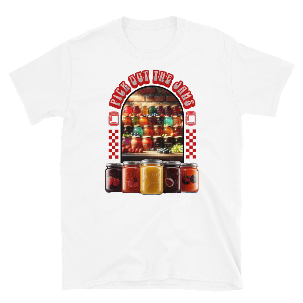 Misheard Song Lyric: Pick Out the Jams Short-Sleeve Unisex T-Shirt in Vintage Style