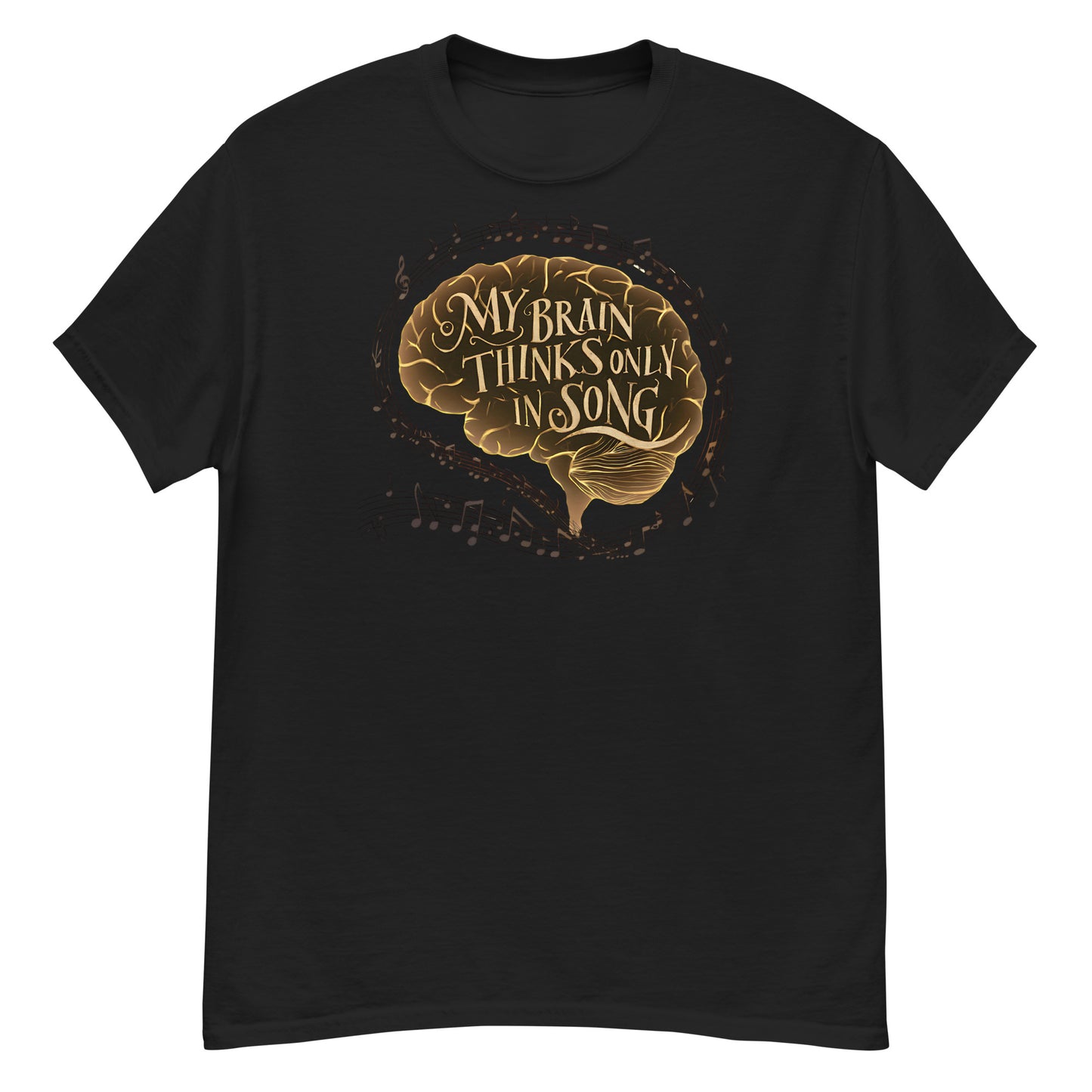 My Brain Thinks Only in Song Music Lover Tee