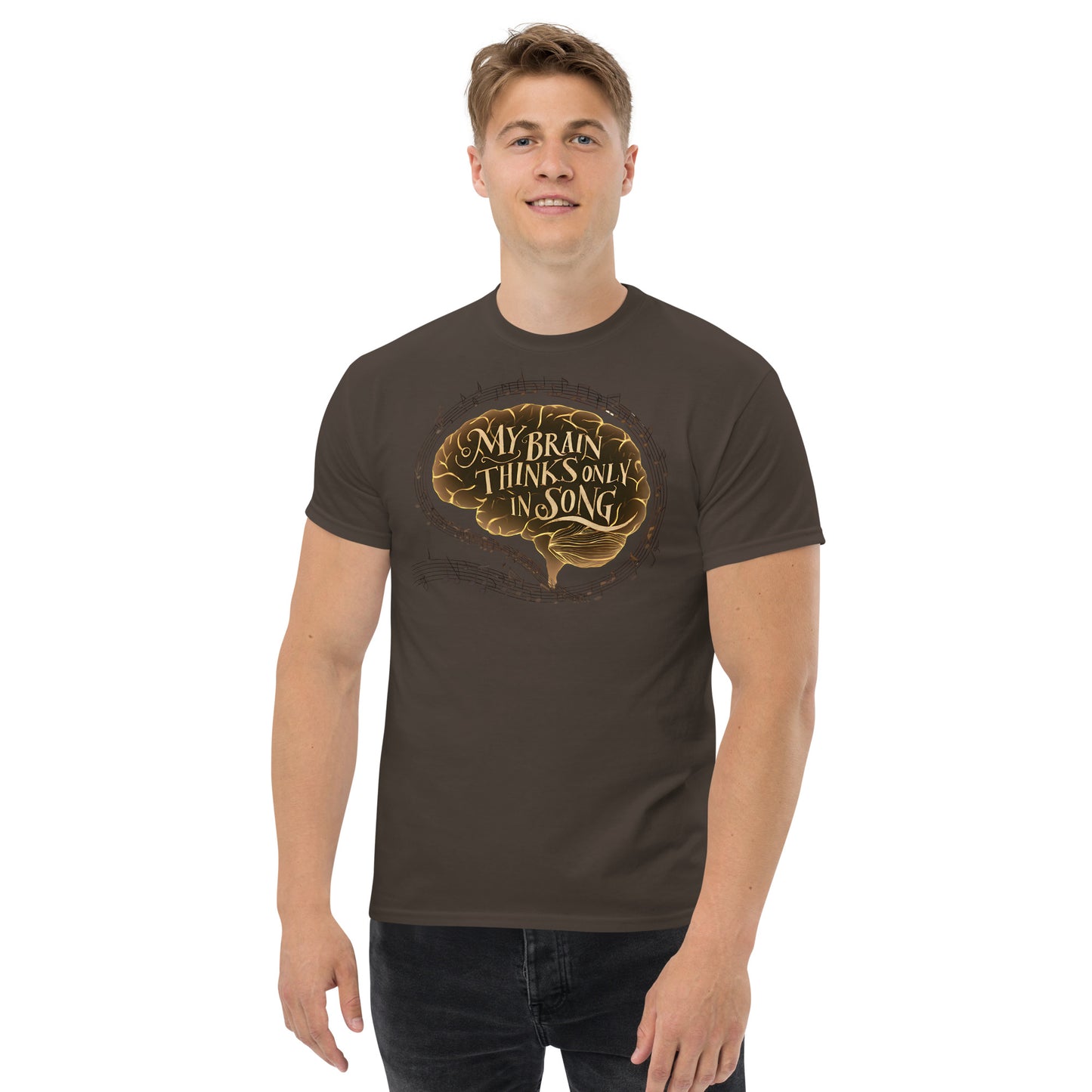My Brain Thinks Only in Song Music Lover Tee
