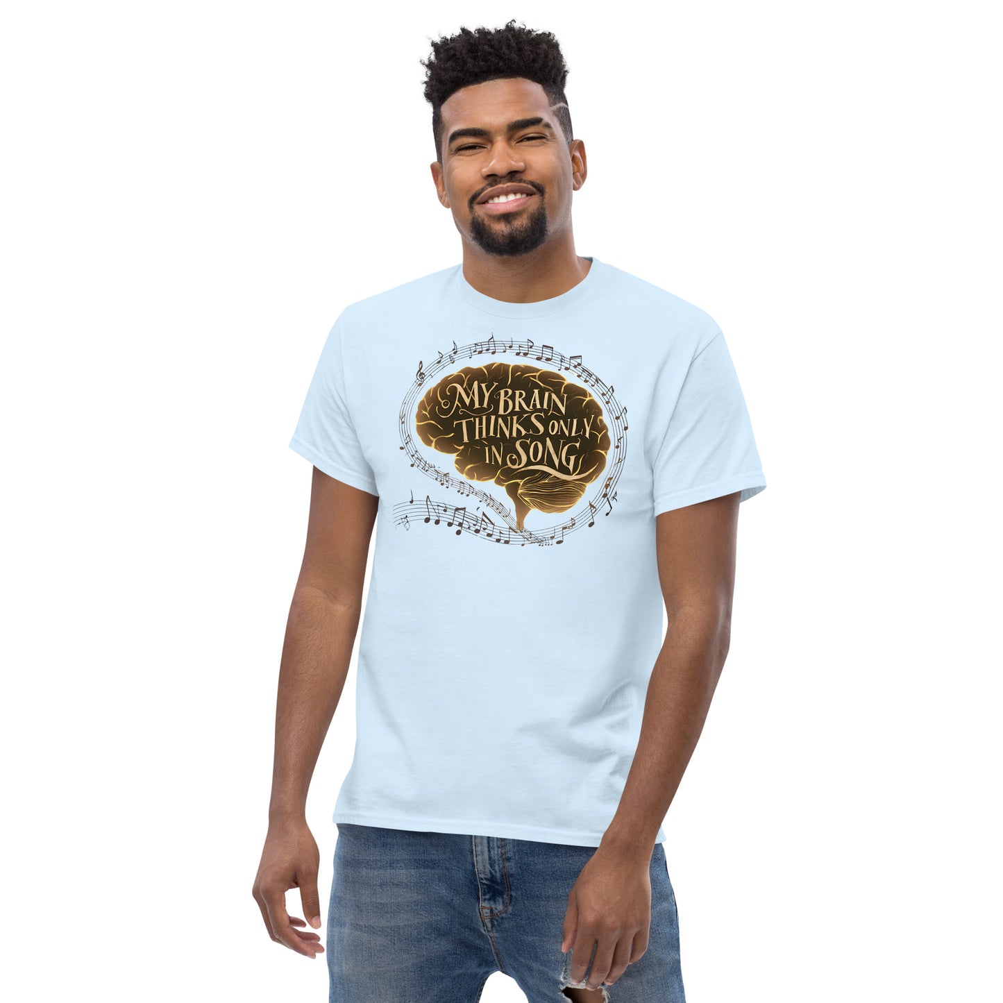 My Brain Thinks Only in Song Music Lover Tee