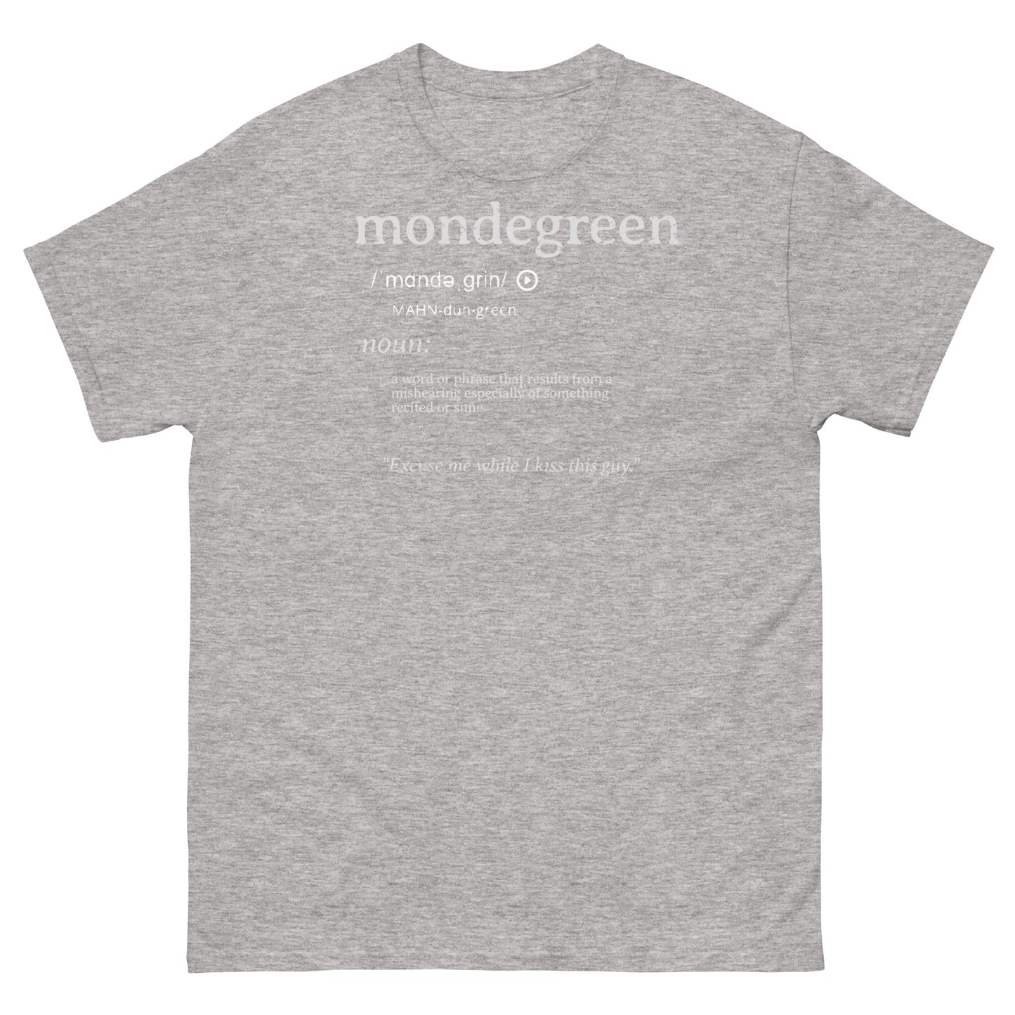 Mondegreen Definition Funny Misheard Lyrics Tee