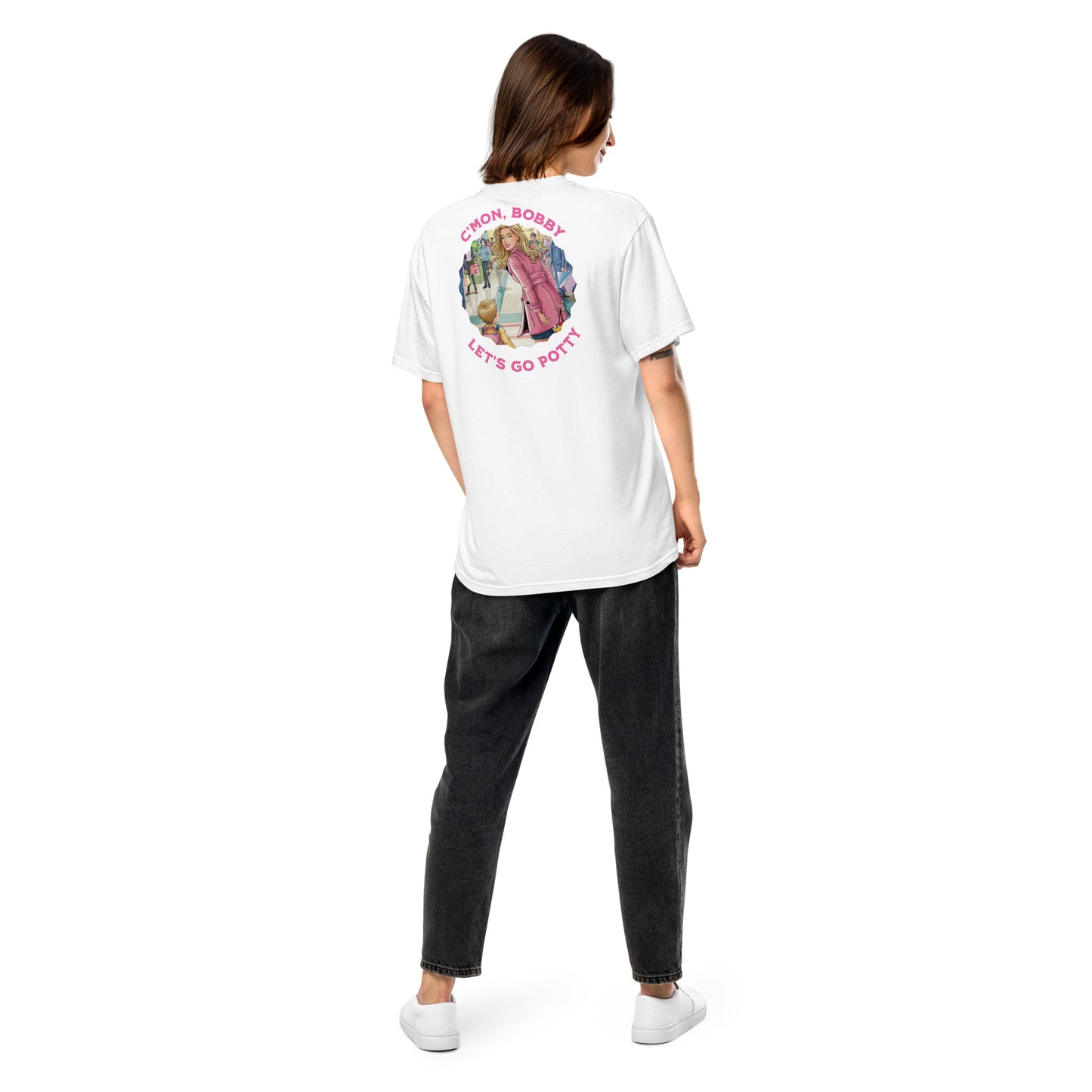 Misheard Lyric for the Busy Mother - Unisex garment-dyed heavyweight t-shirt #Mondegreen