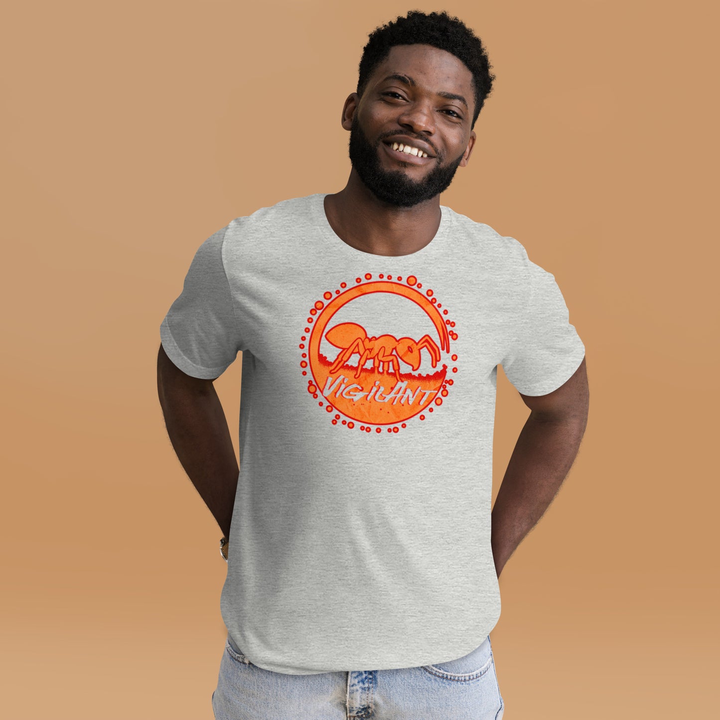 Vibrant Unisex t-shirt with Insect and Inspiration