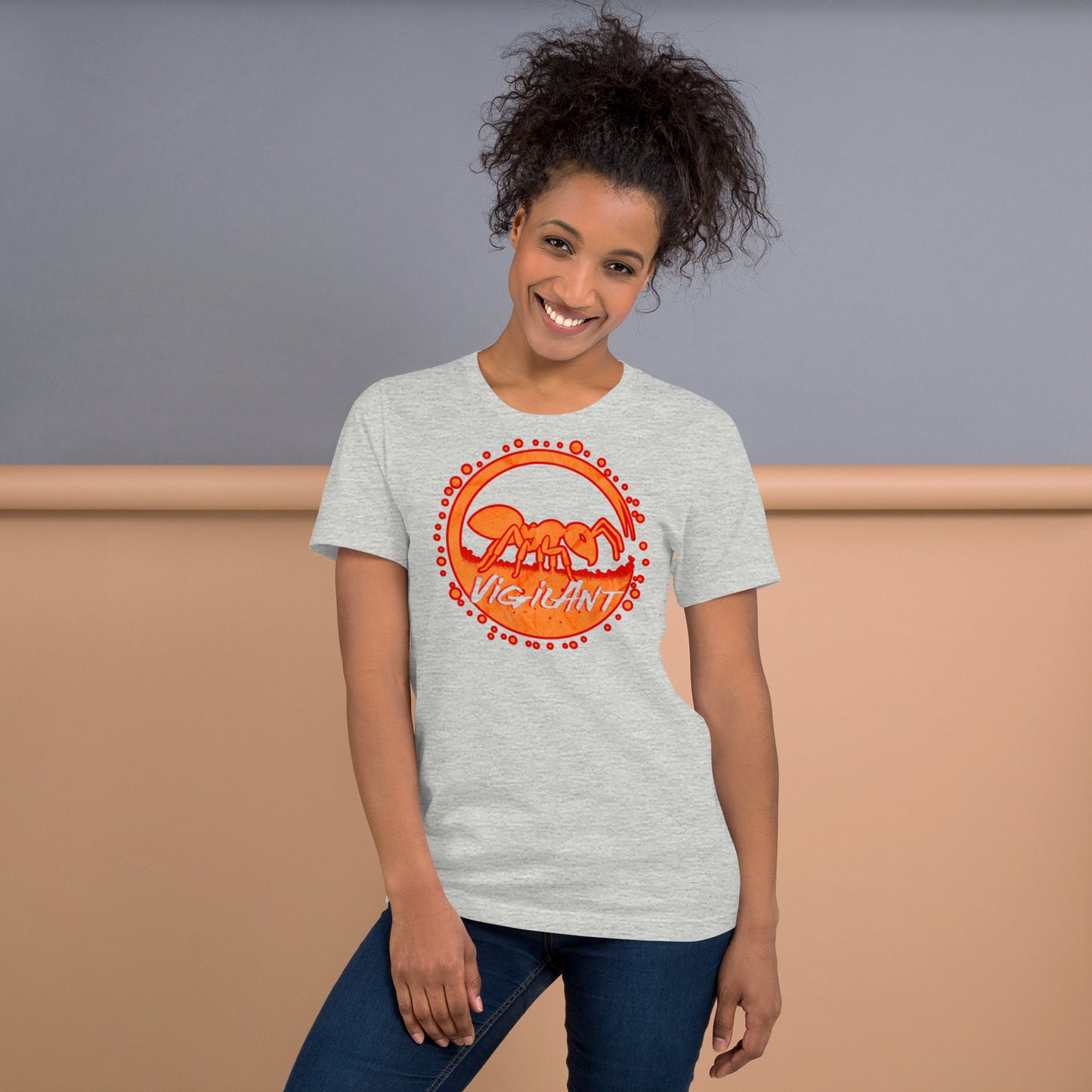 Vibrant Unisex t-shirt with Insect and Inspiration