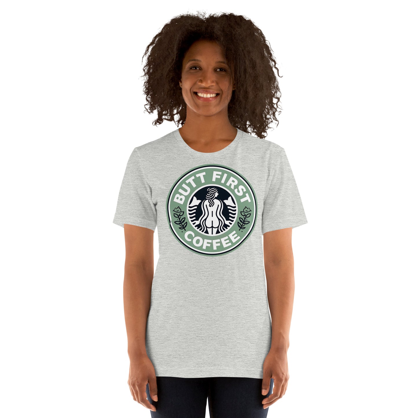 Butt First Coffee – Funny Coffee Parody Design