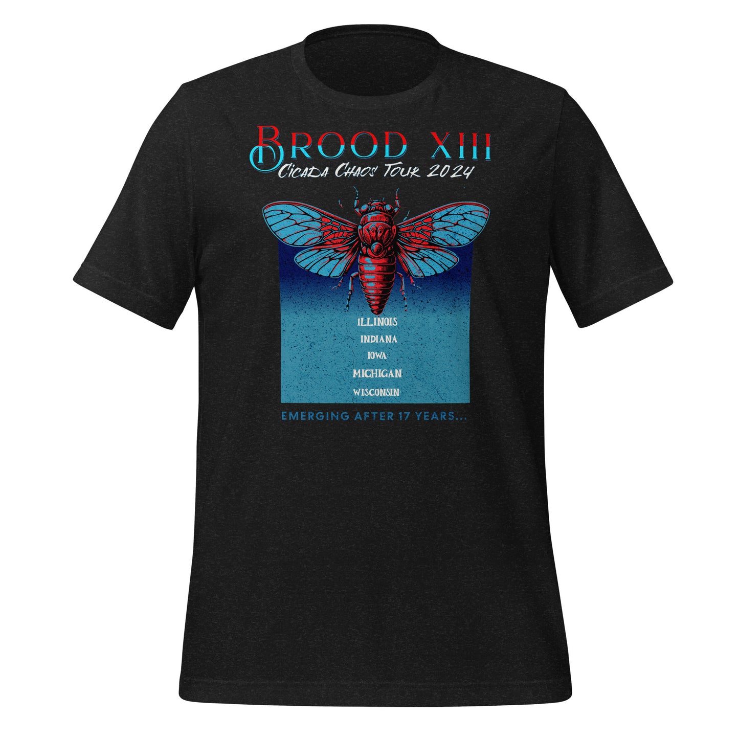 Unisex t-shirt Rock Tour Inspired Cicada 2024