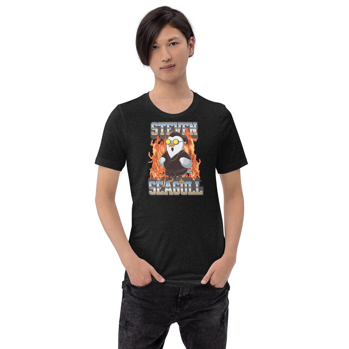 Action Hero Parody – Steven "Seagull" Martial Arts Comedy Design