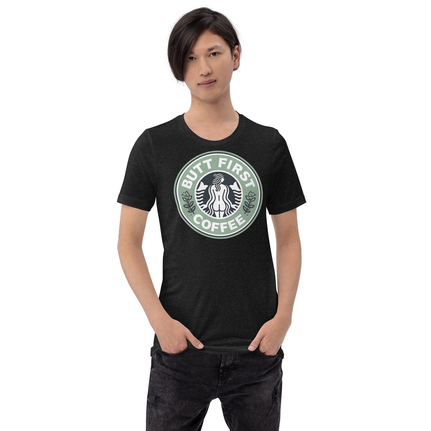 Butt First Coffee – Funny Coffee Parody Design