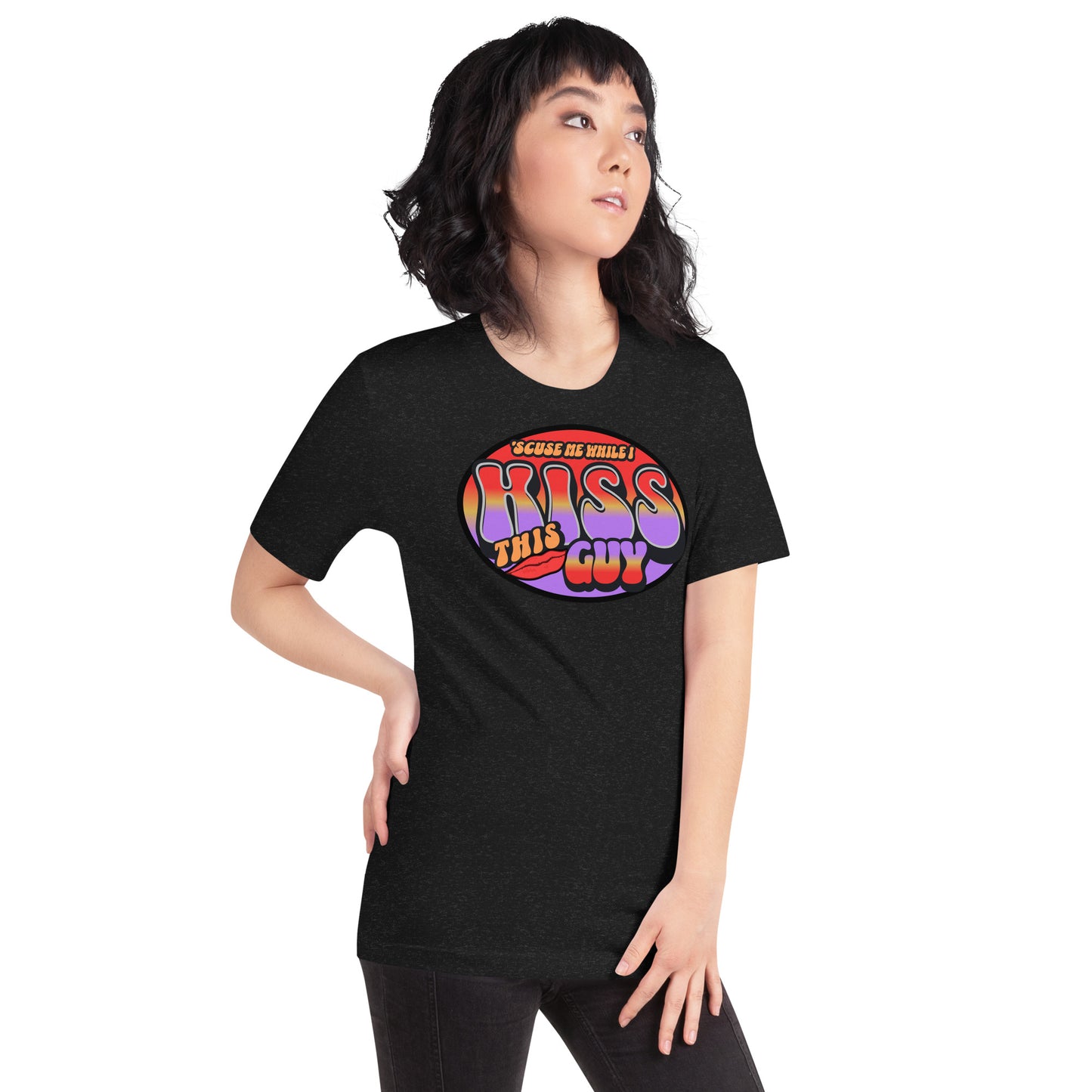 Scuse Me While I Kiss This Guy Funny Hendrix Tee