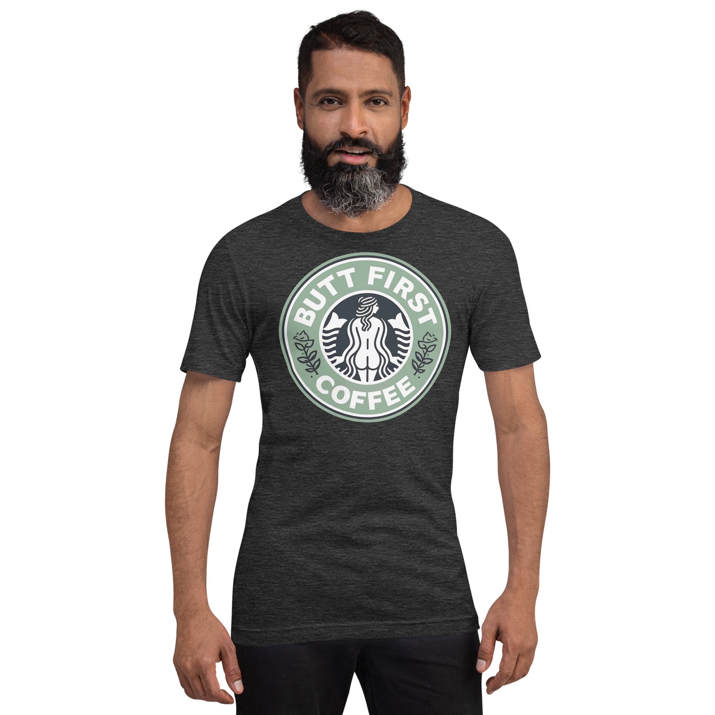 Butt First Coffee – Funny Coffee Parody Design