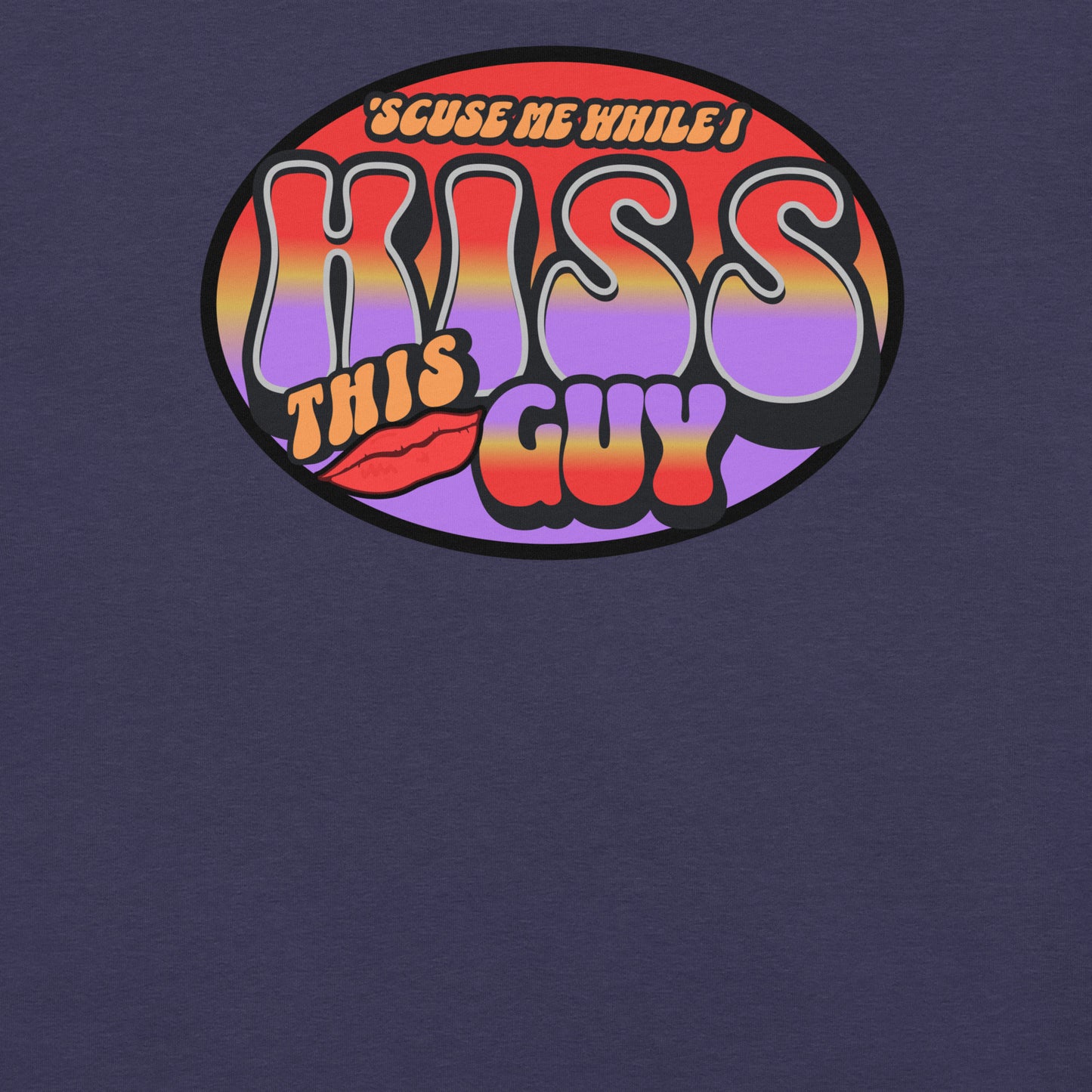 Scuse Me While I Kiss This Guy Funny Hendrix Tee