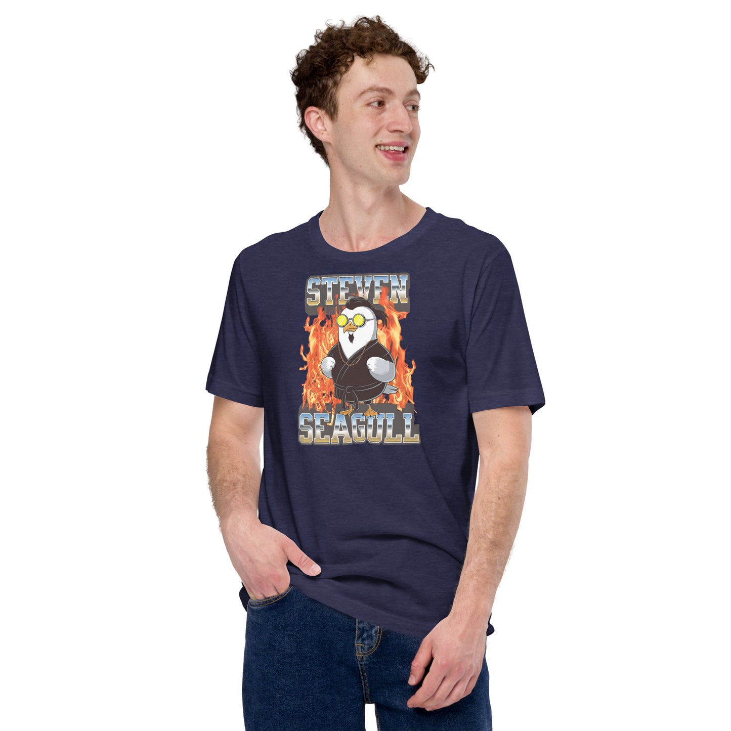 Action Hero Parody – Steven "Seagull" Martial Arts Comedy Design