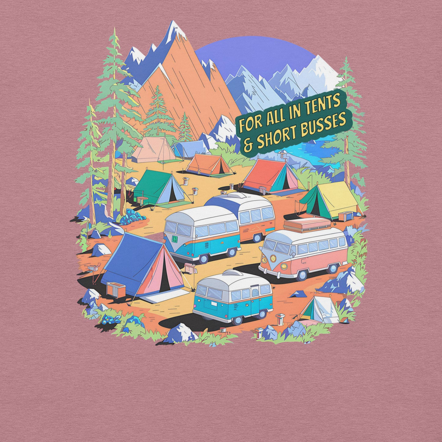 For All in Tents & Short Busses Funny Eggcorn Tee