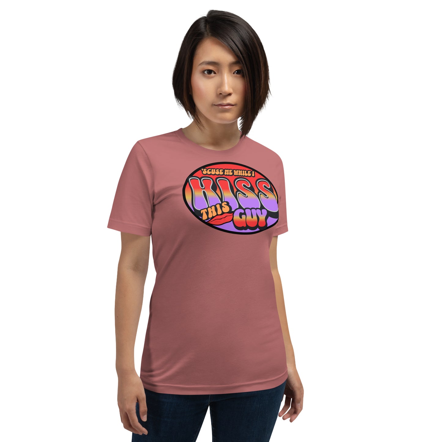 Scuse Me While I Kiss This Guy Funny Hendrix Tee