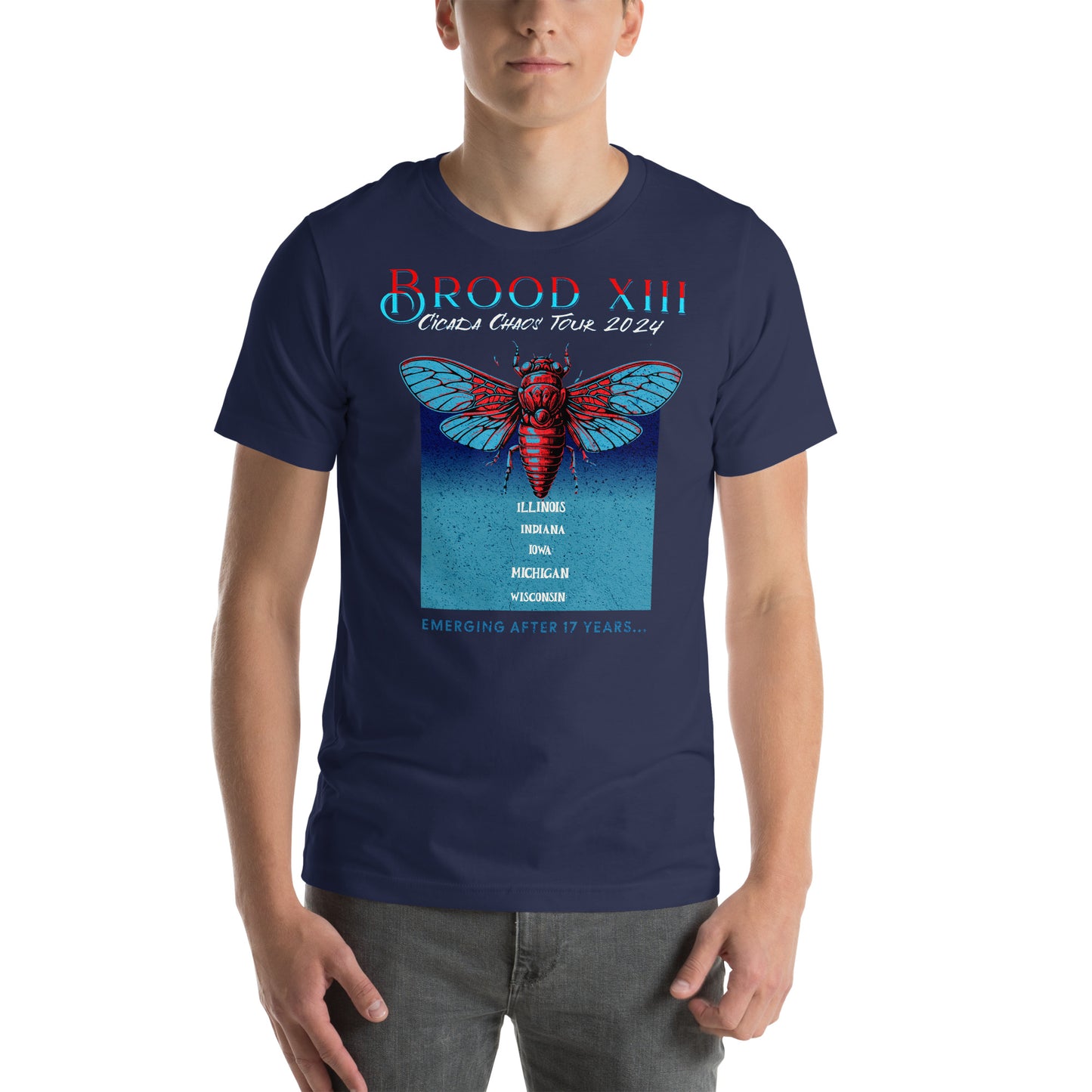 Unisex t-shirt Rock Tour Inspired Cicada 2024
