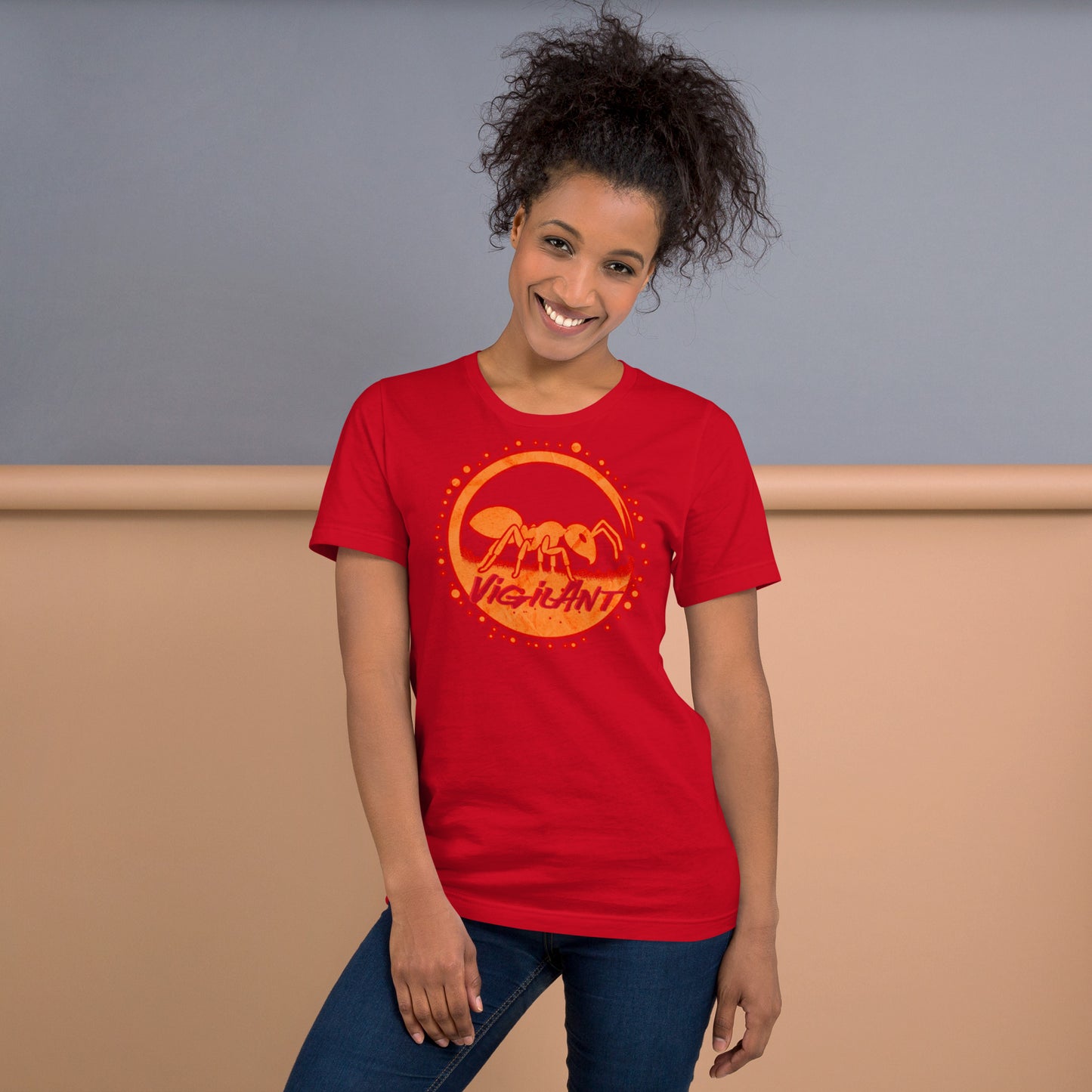 Vibrant Unisex t-shirt with Insect and Inspiration