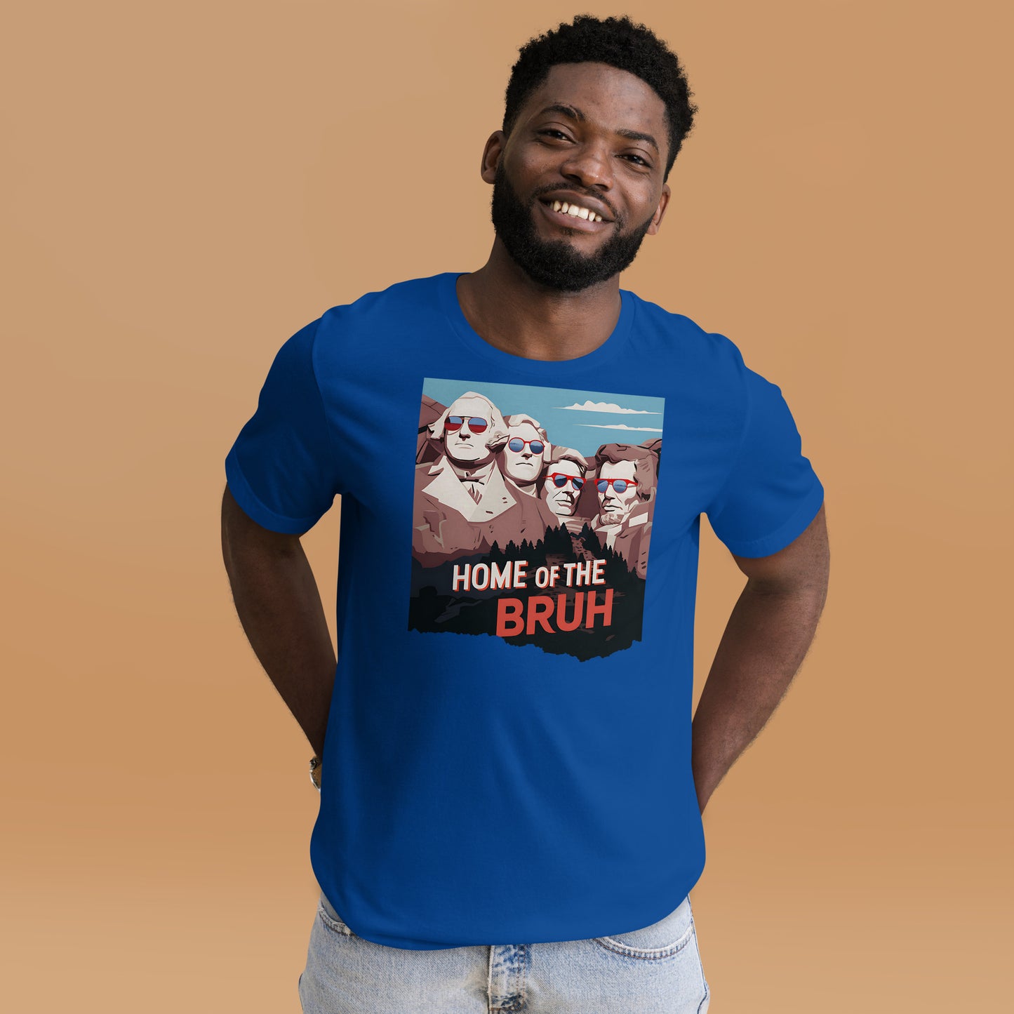 Land of the Free. Home of the Bruh: Patriotic and Playful Summer Celebration