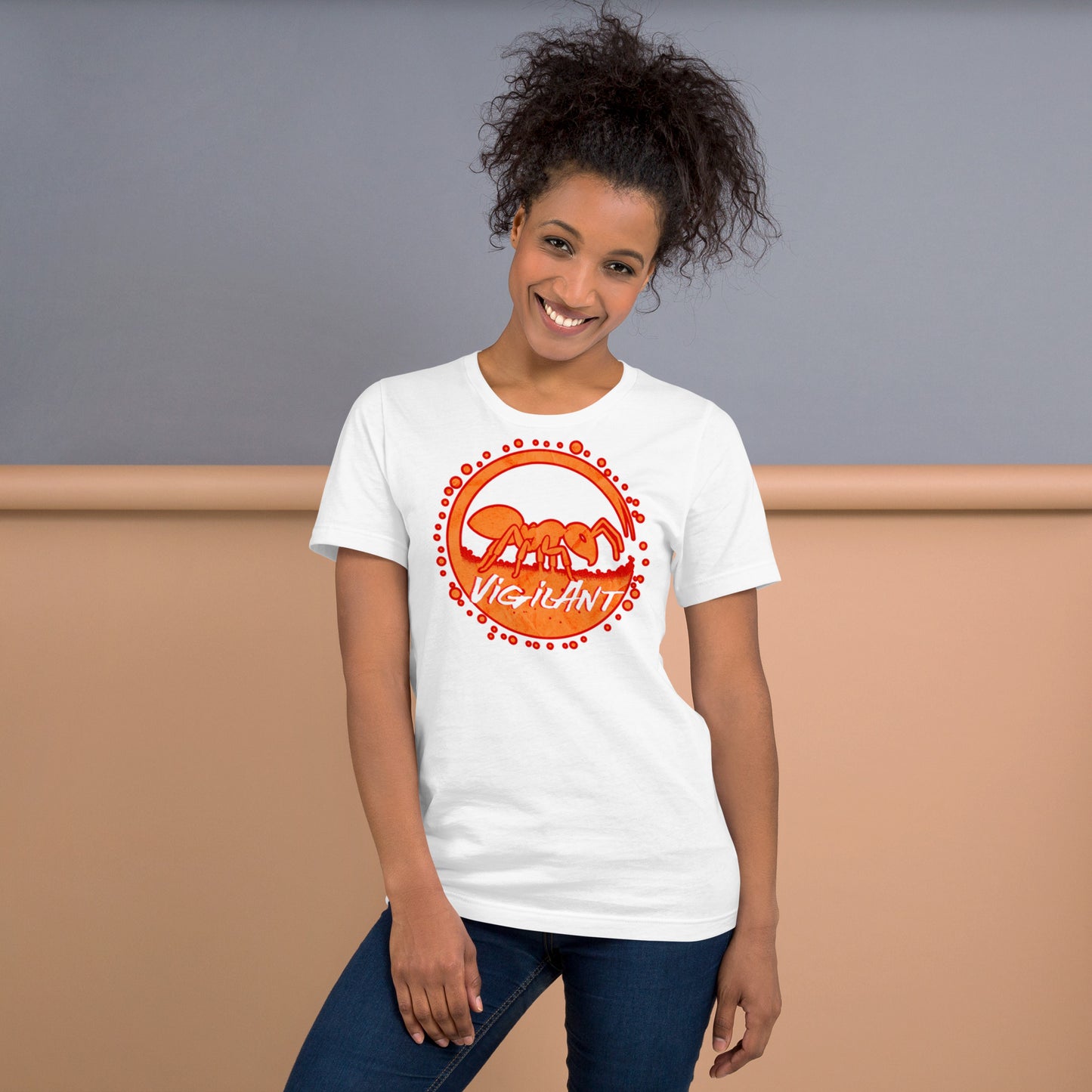 Vibrant Unisex t-shirt with Insect and Inspiration