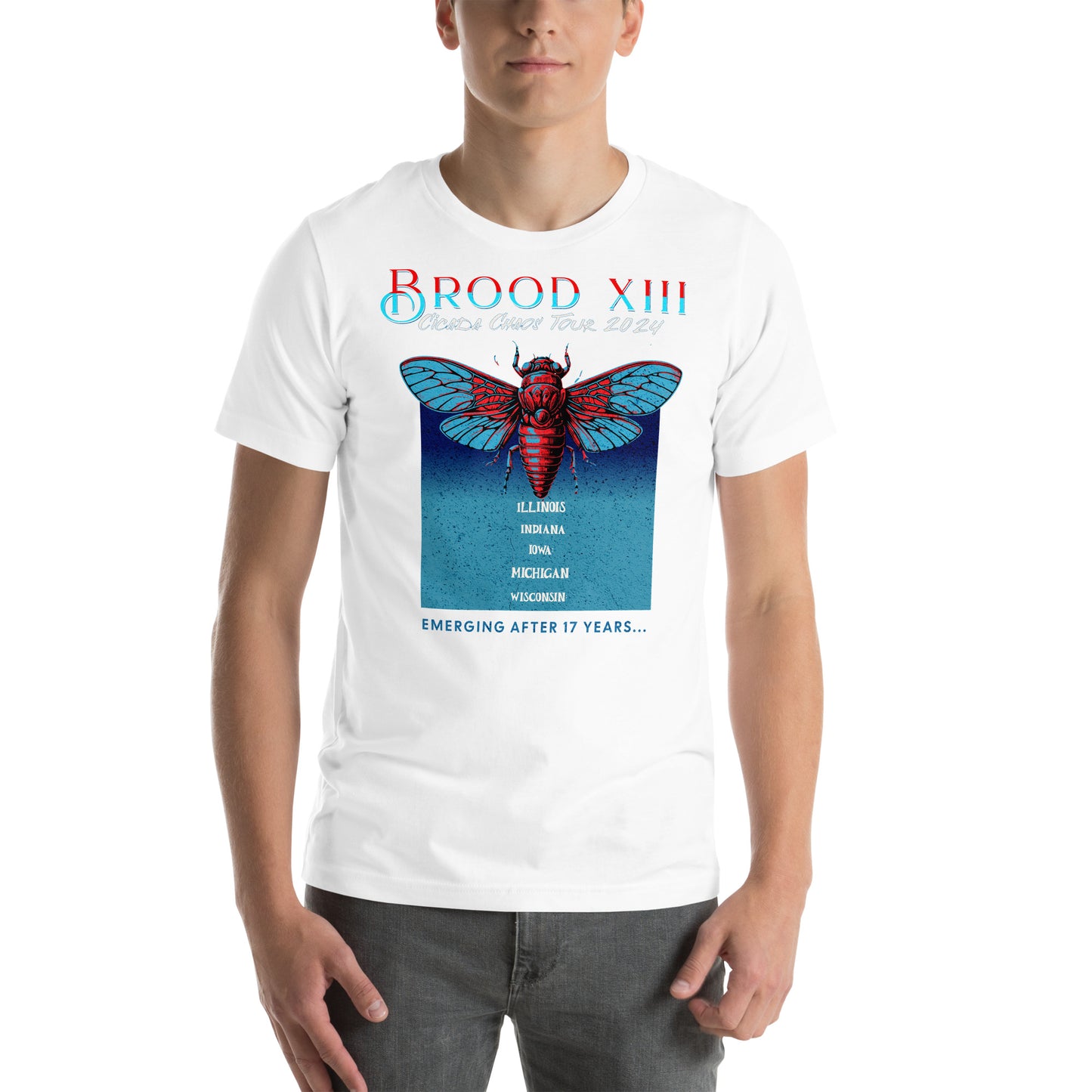 Unisex t-shirt Rock Tour Inspired Cicada 2024