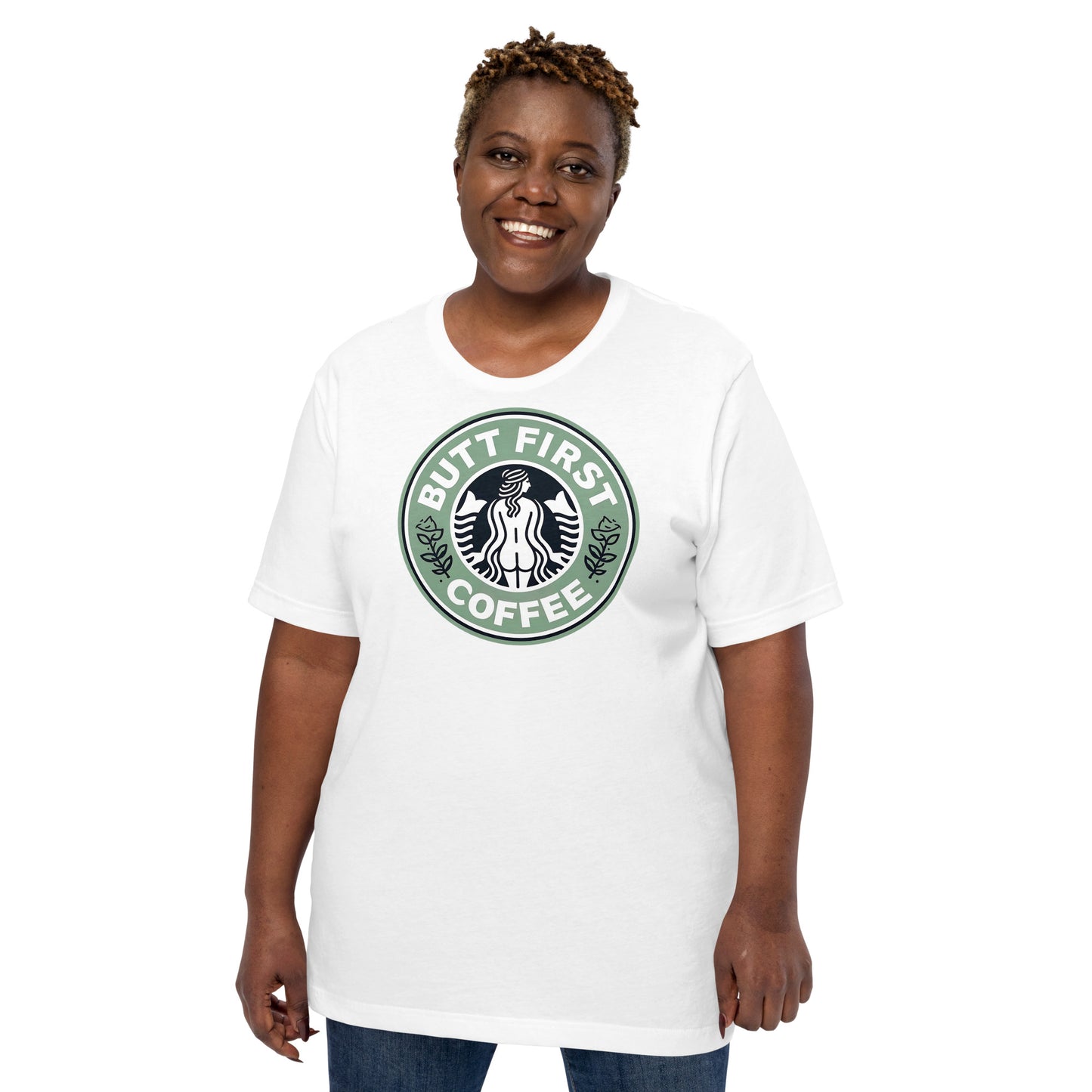 Butt First Coffee – Funny Coffee Parody Design