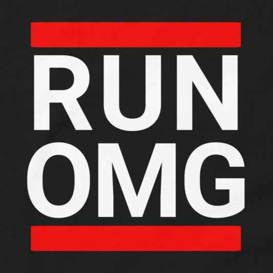 Run OMG - Men's classic tee in vintage Hip Hop Style made famous by Run DMC