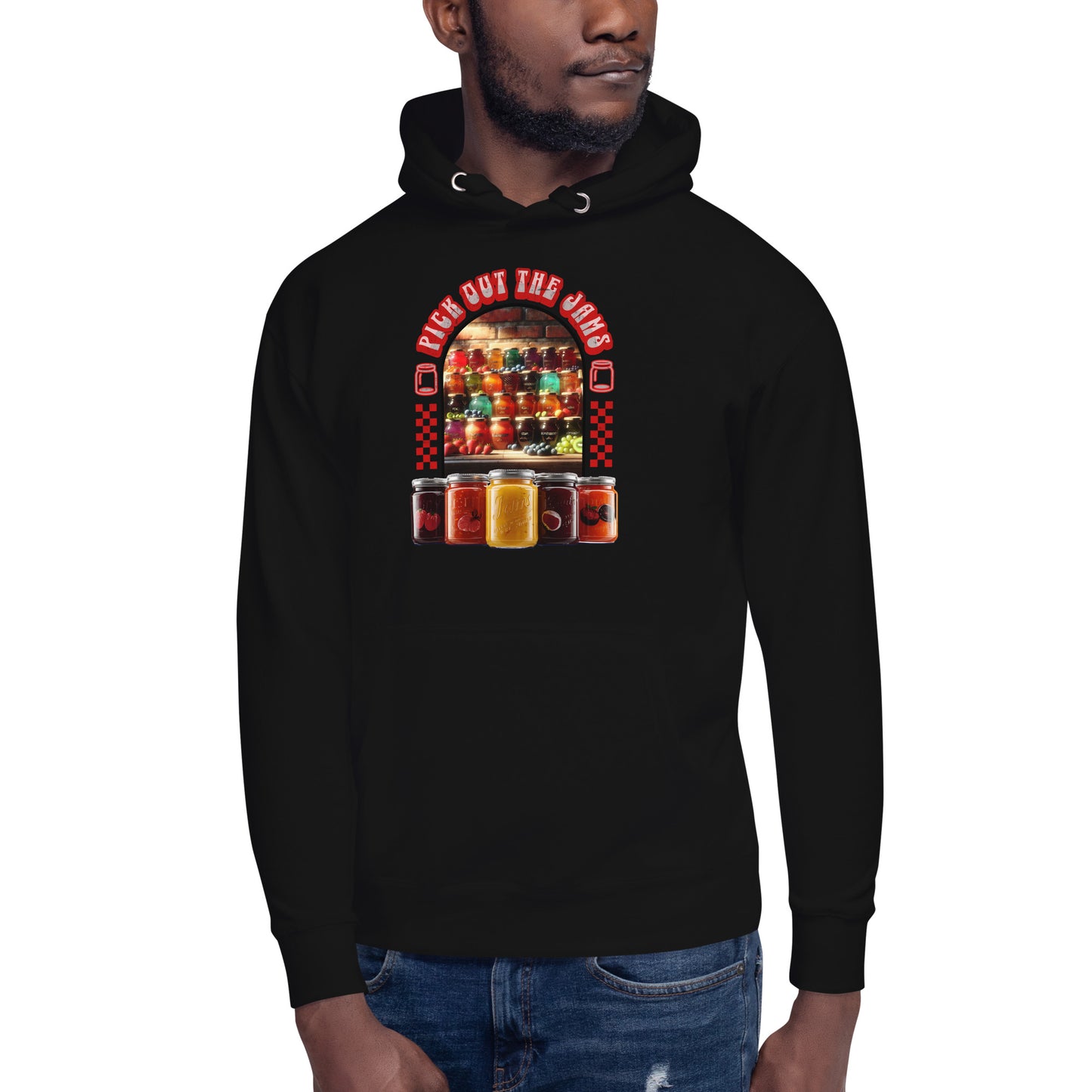 Misheard Song Lyric: Pick Out the Jams Hoodie in Vintage Style