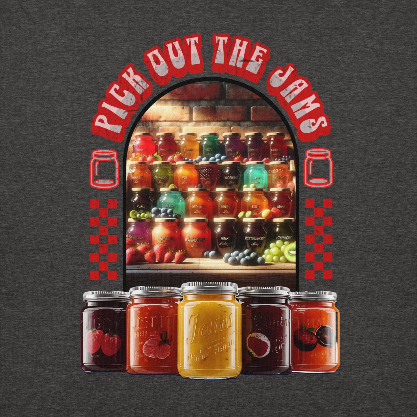 Misheard Song Lyric: Pick Out the Jams Hoodie in Vintage Style