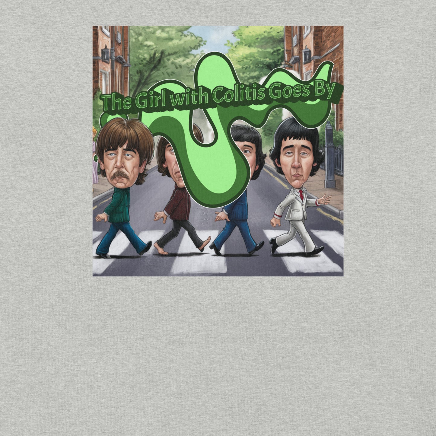 The Girl with Colitis Goes By Funny Beatles Mondegreen Tee