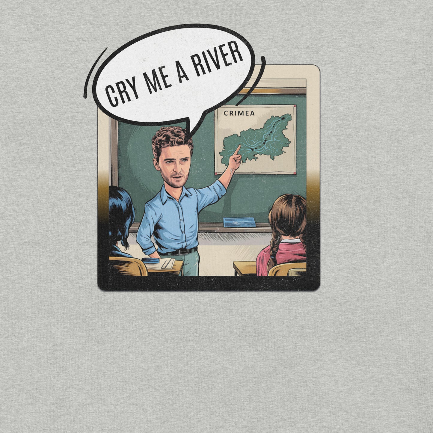 Cry Me a River Funny Geography Mondegreen Tee