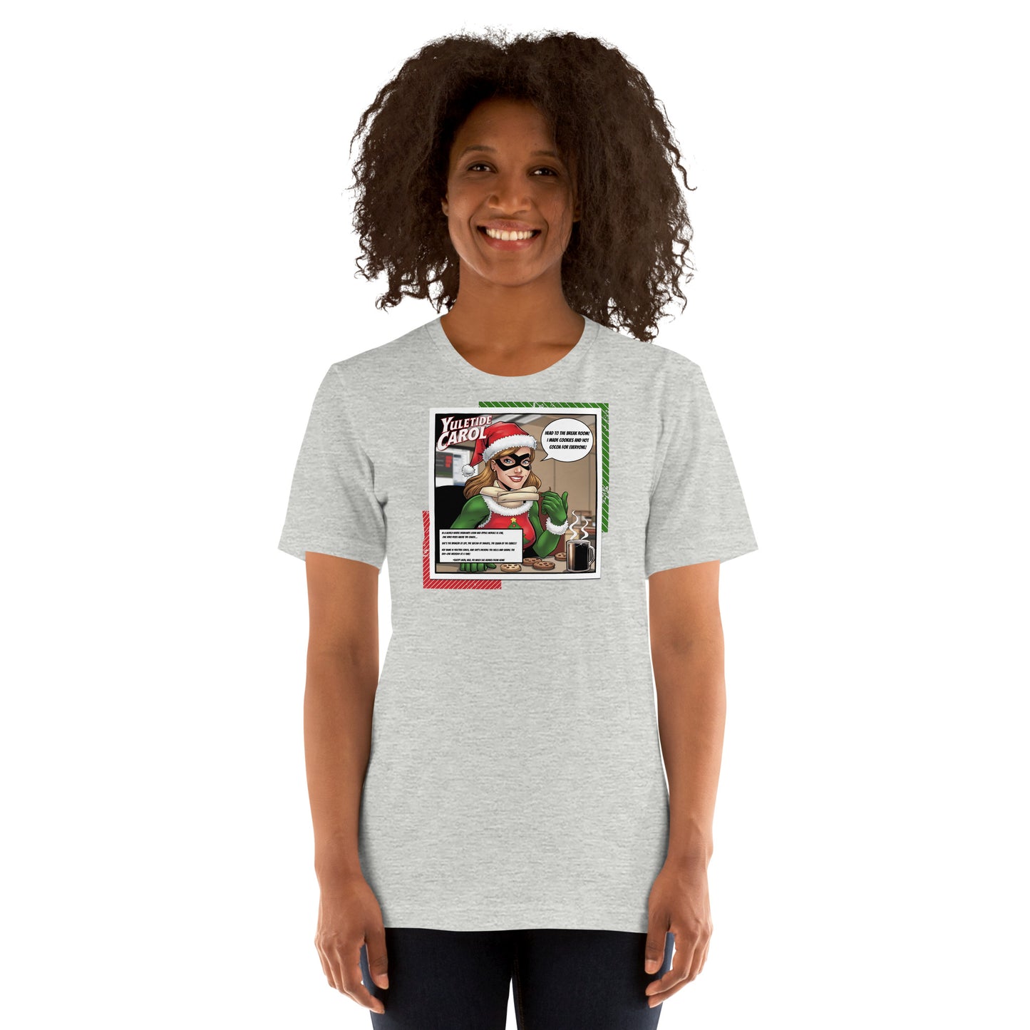 Yuletide Carol Funny Office Christmas Hero Tee