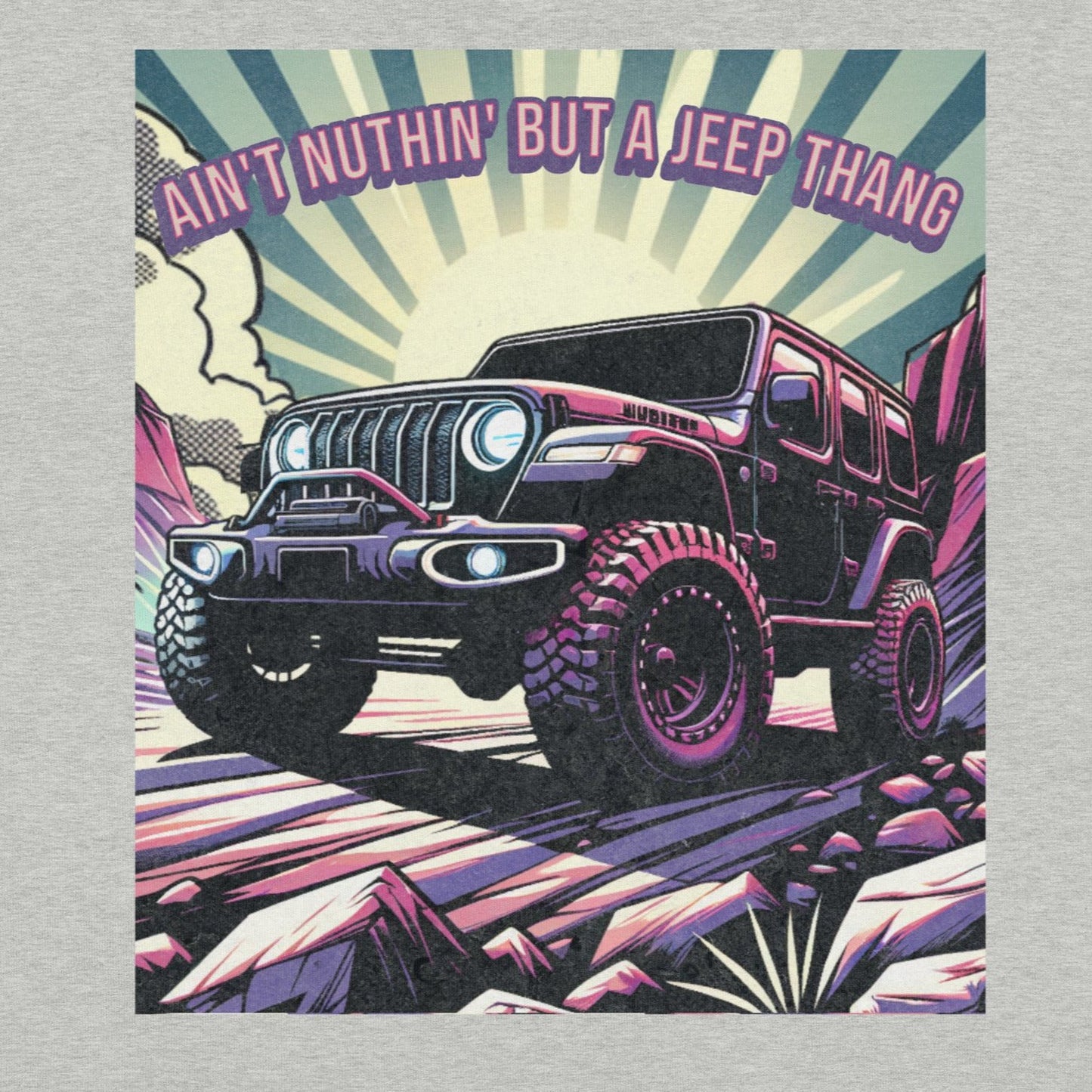 Ain't Nuthin' But a Jeep Thang Funny Mondegreen Tee