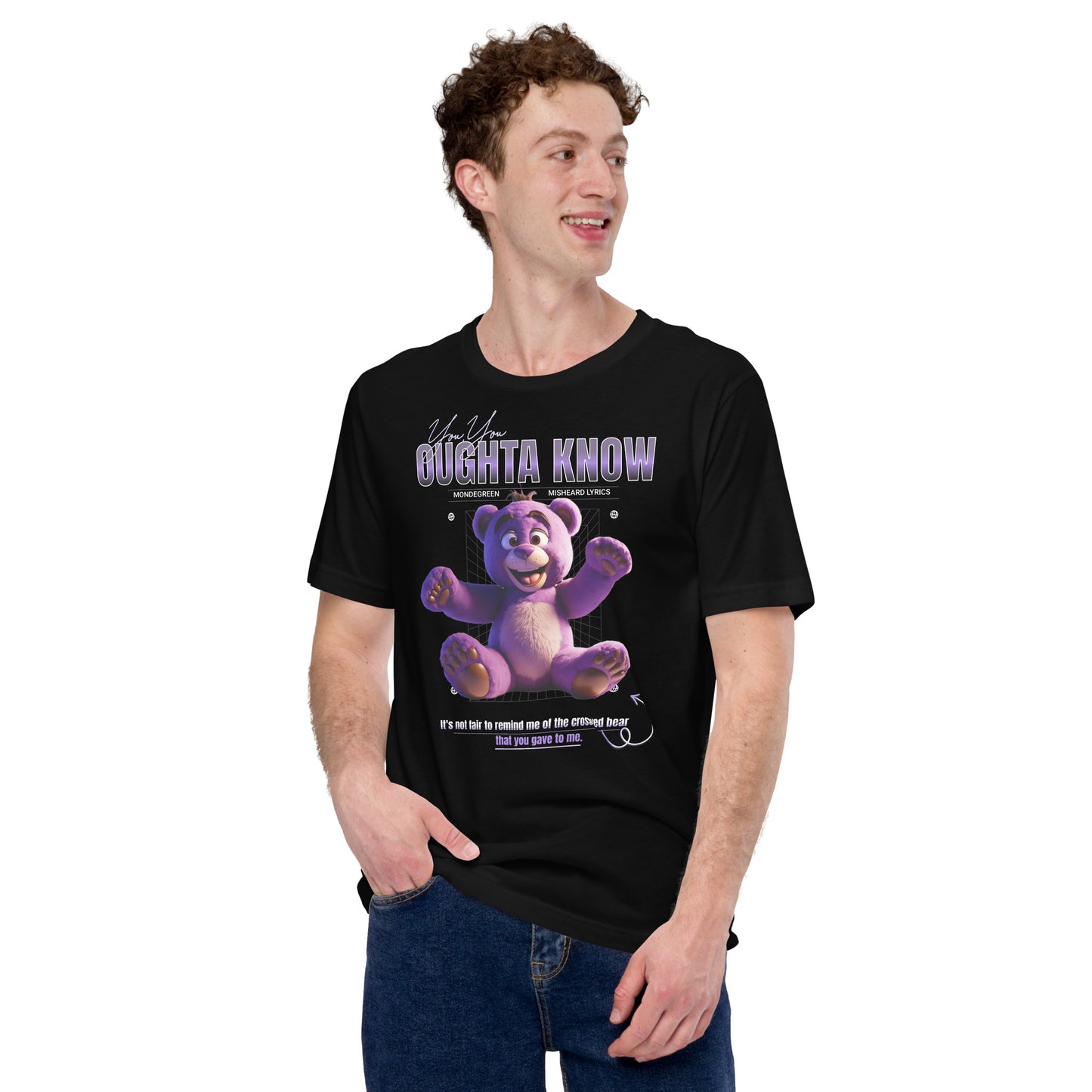 You Oughta Know Cross-Eyed Bear Funny Mondegreen Tee