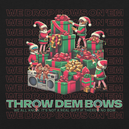 Throw Dem Bows Funny Christmas Rap Parody Tee