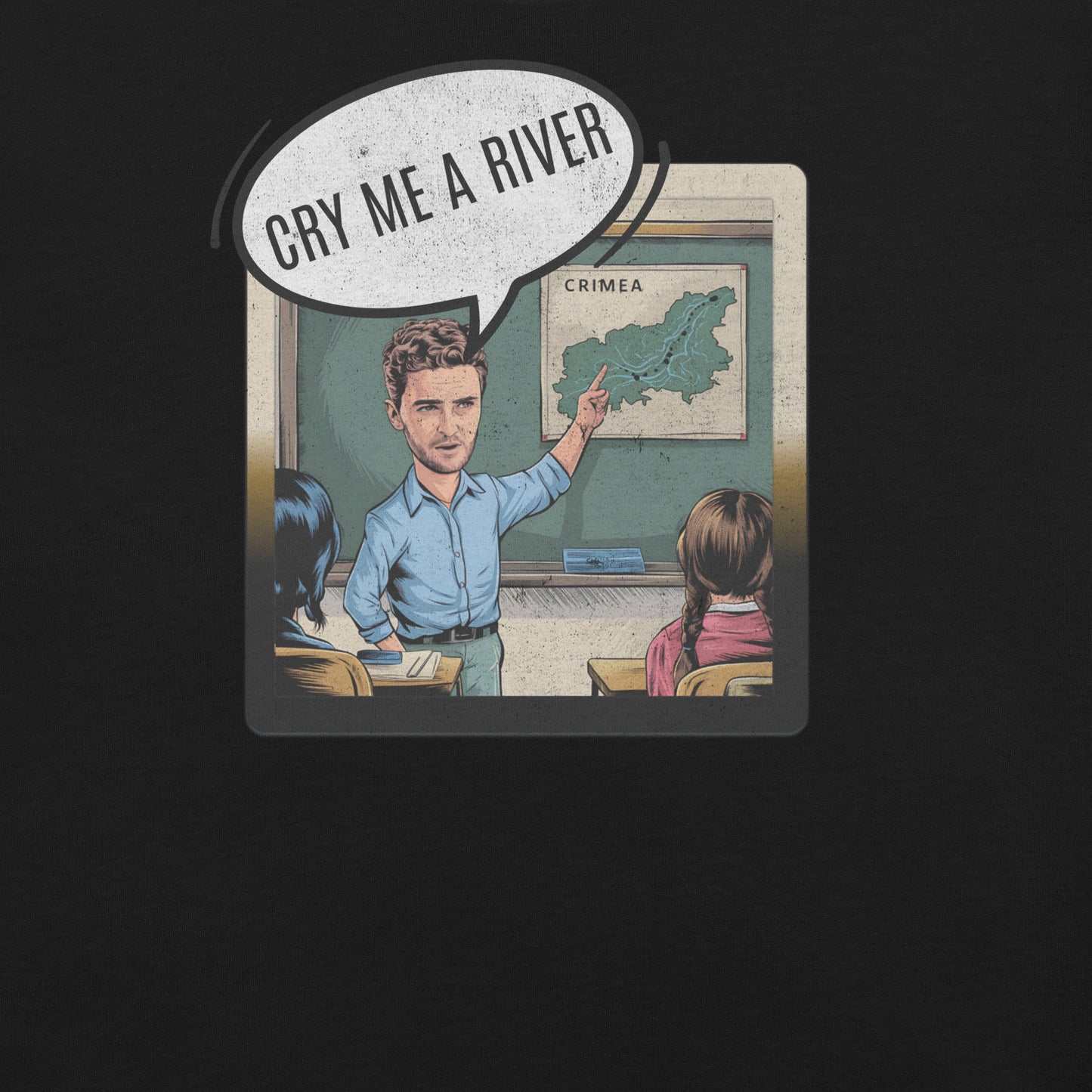 Cry Me a River Funny Geography Mondegreen Tee