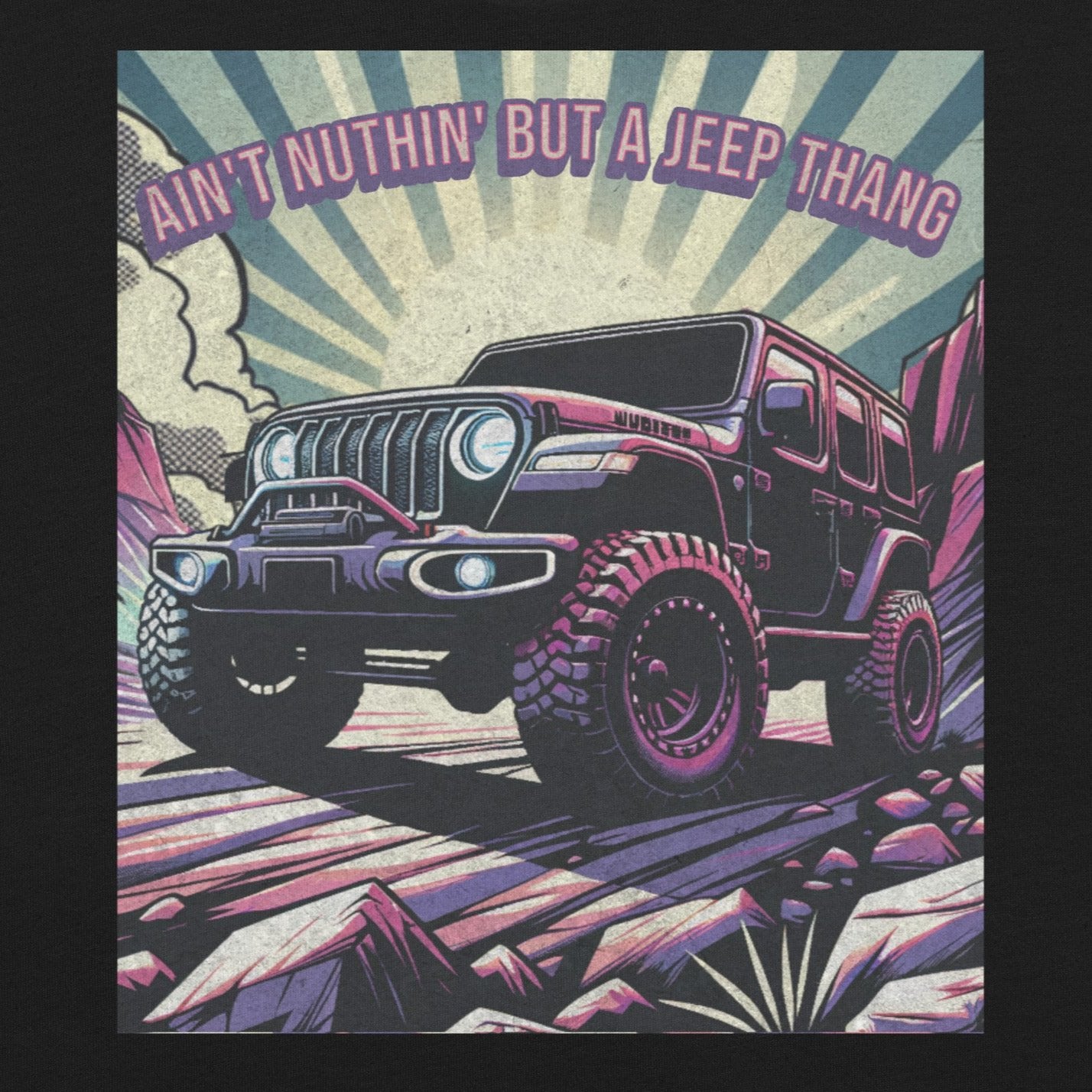 Ain't Nuthin' But a Jeep Thang Funny Mondegreen Tee