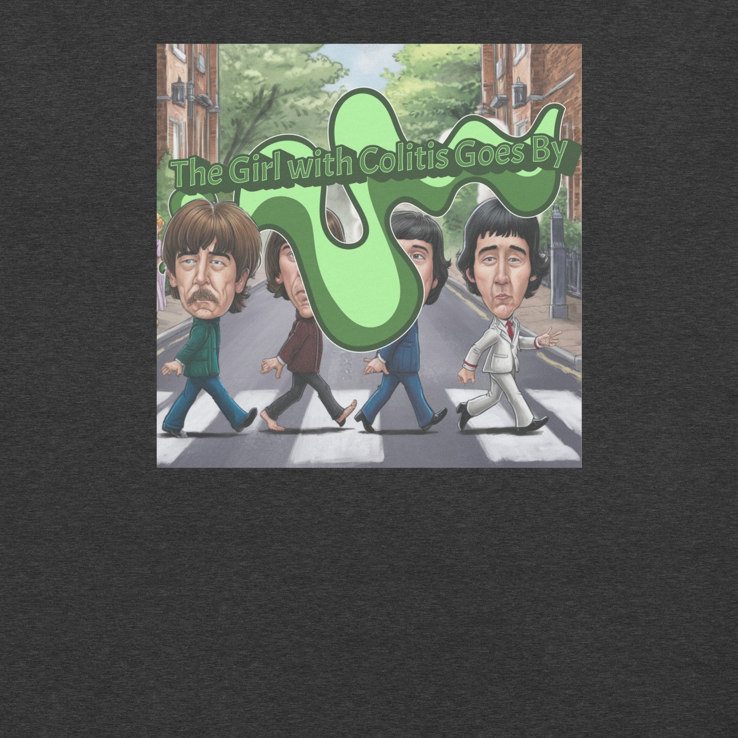 The Girl with Colitis Goes By Funny Beatles Mondegreen Tee