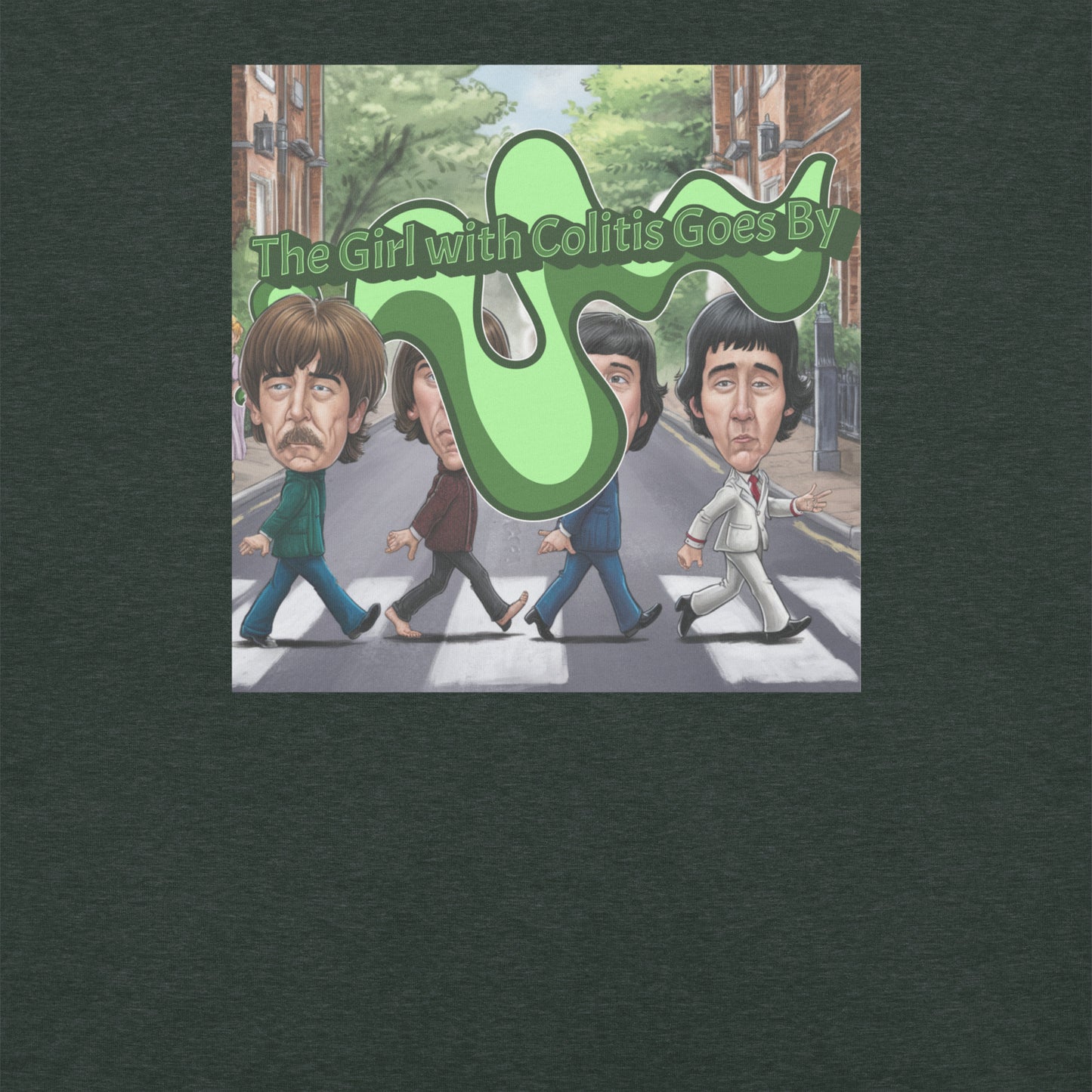 The Girl with Colitis Goes By Funny Beatles Mondegreen Tee