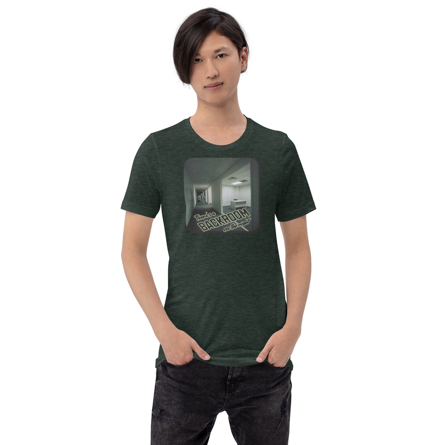 There's a Backroom on the Right Funny Liminal Space Tee