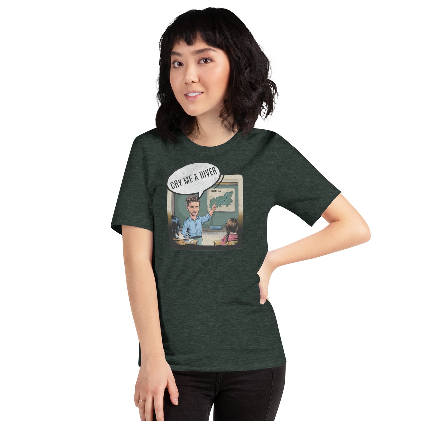 Cry Me a River Funny Geography Mondegreen Tee