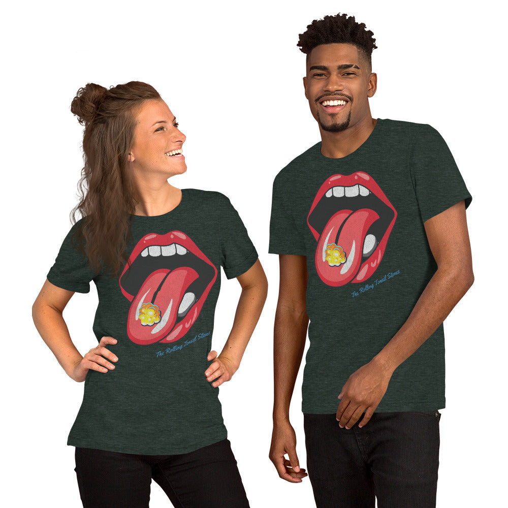 The Rolling Tonsil Stones Funny Parody Design t-shirt