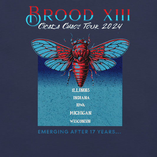 Unisex t-shirt Rock Tour Inspired Cicada 2024