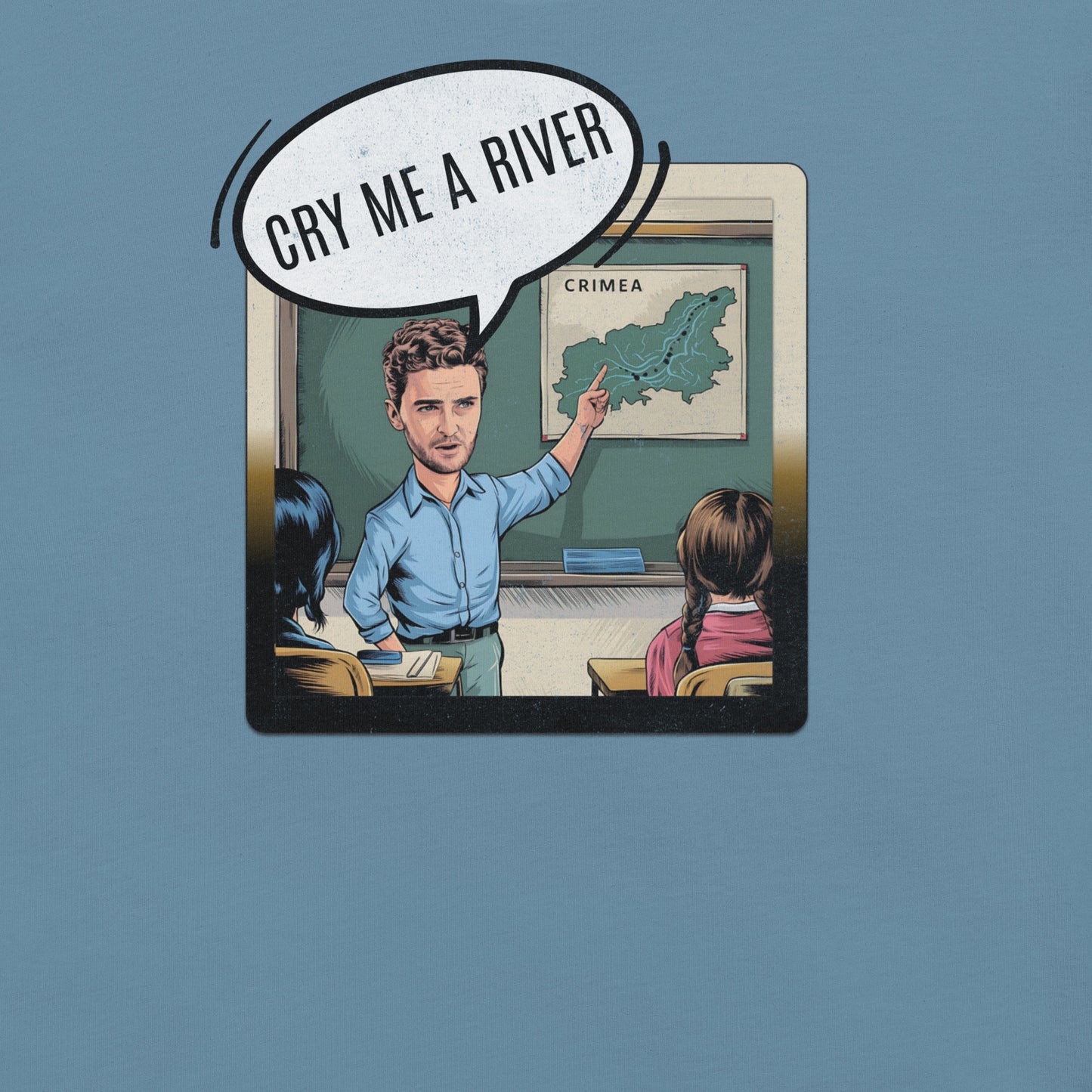 Cry Me a River Funny Geography Mondegreen Tee